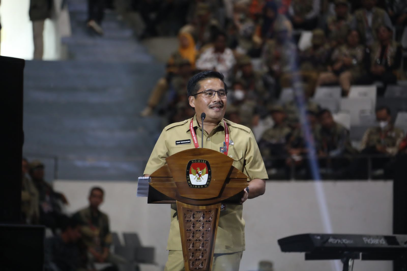 Hadiri Rapat Konsolidasi KPU, Plh. Dirjen Polpum Kemendagri Ajak Generasi Muda Sukseskan Pemilu 2024.