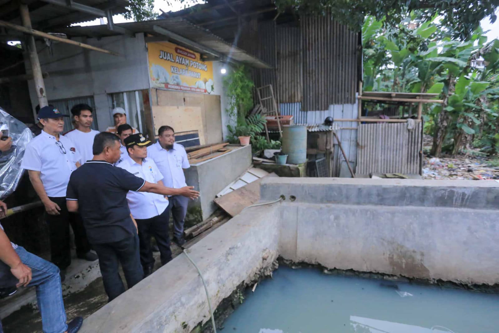 Pj.Walikota Tinjau Sistem Pengendali Banjir.