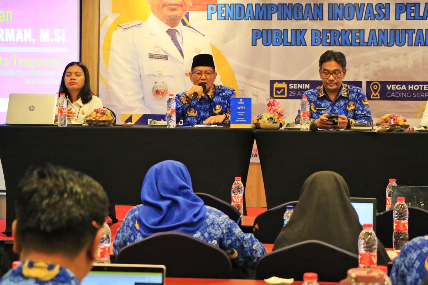 Sekda Kota Tangerang Pimpin Rapat Koordinasi Pendampingan Inovasi Pelayanan Publik.