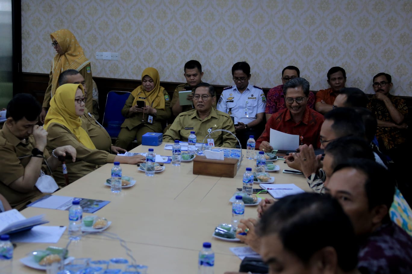 Sekda Kota Tangerang Terima Kunjungan TPID Pemkab Bandung.