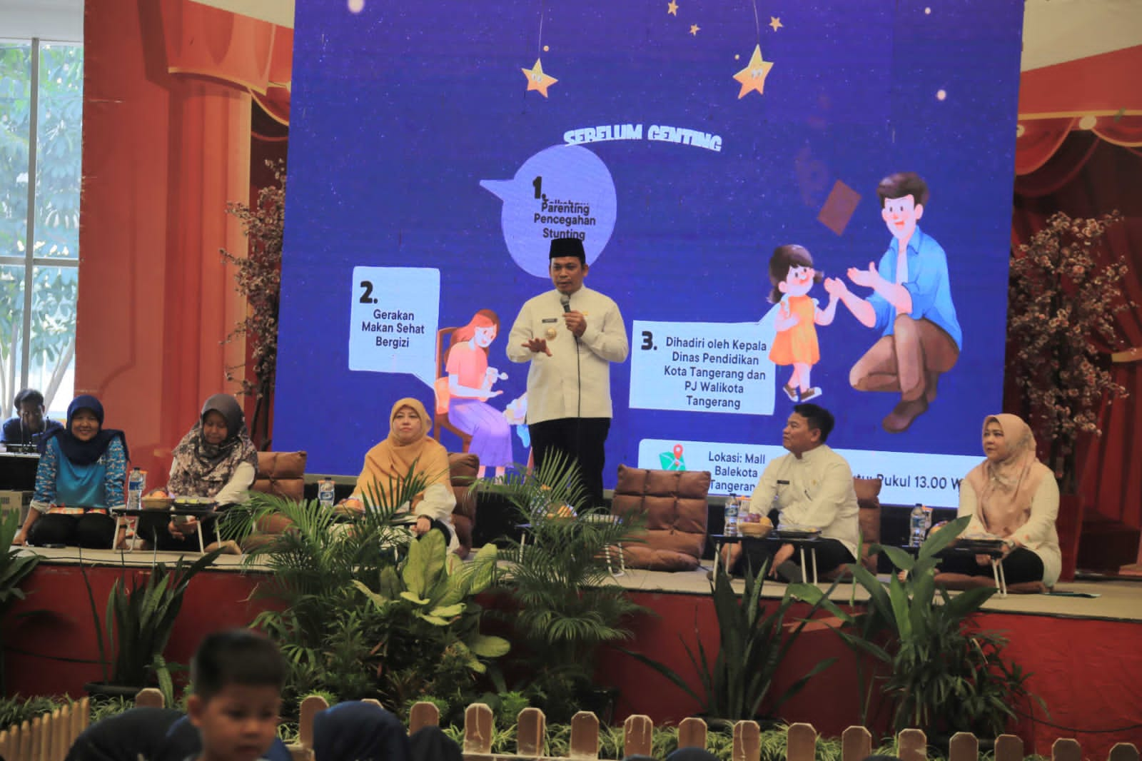 Pj. Wali Kota Tangerang Buka Acara Talk Show Edukasi Gizi.