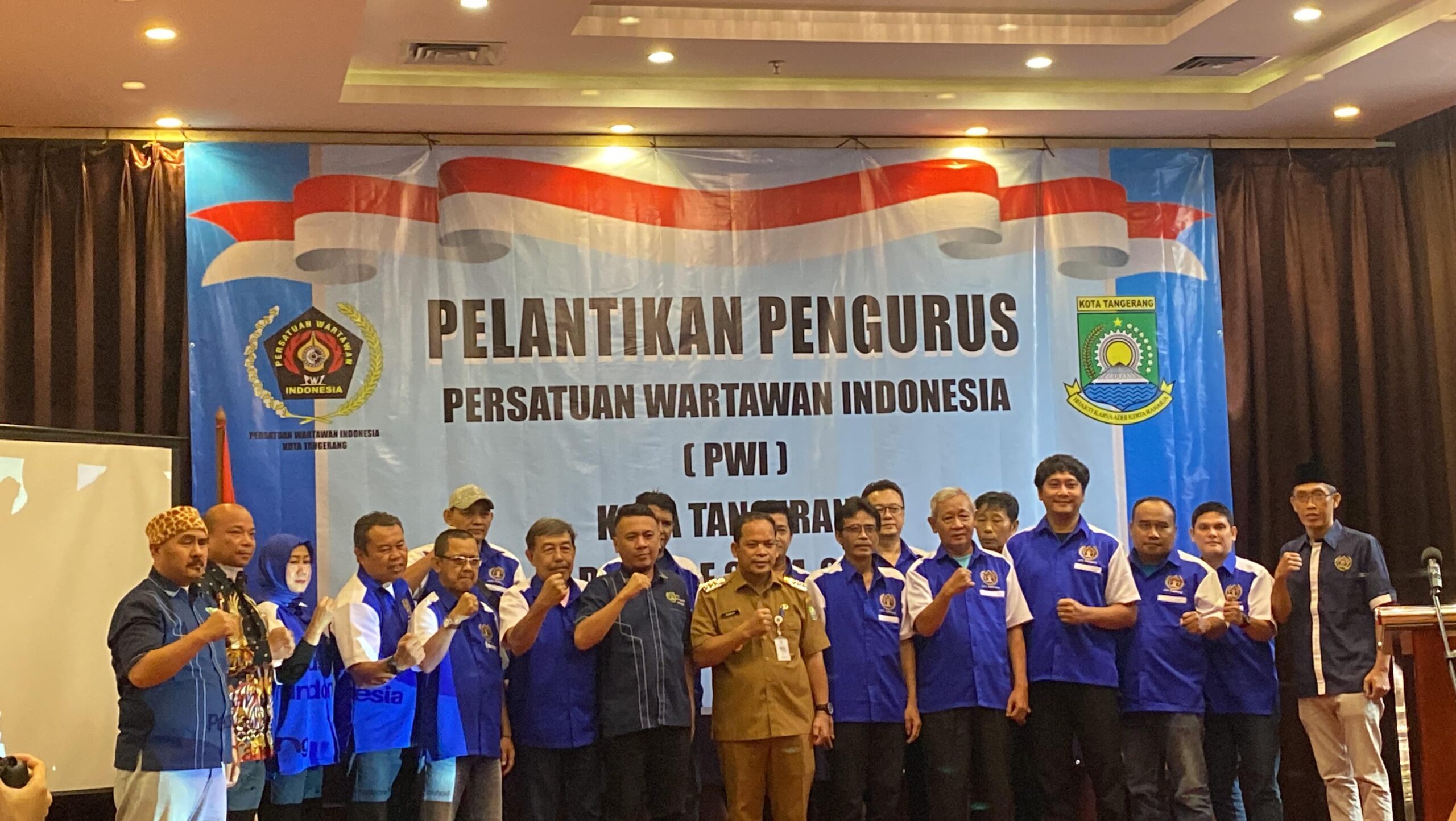 Pelantikan Pengurus PWI Kota Tangerang Dihadiri Pj Walikota.