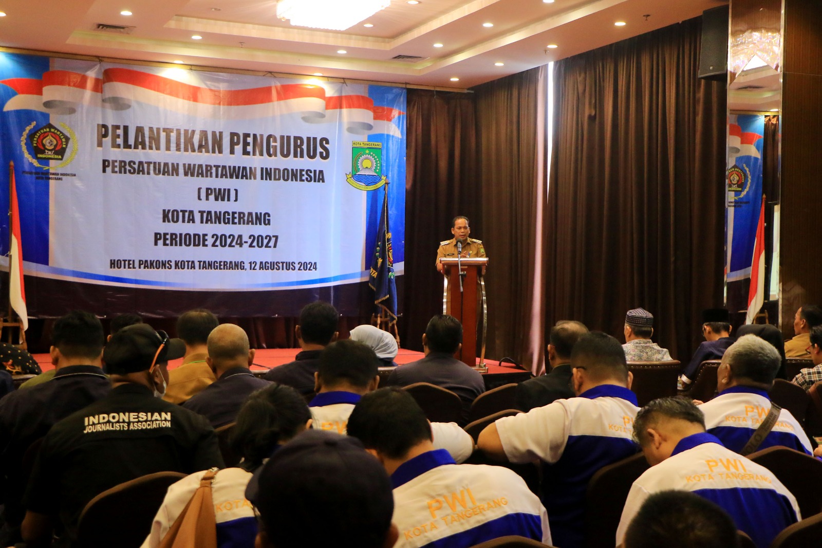 Pelantikan Pengurus PWI Kota Tangerang Dihadiri Pj Walikota.