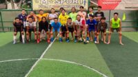 Diinisiasi Lurah Ketileng, PWI Cilegon Gelar Fun Futsal Bareng Tim Provider Awinet.