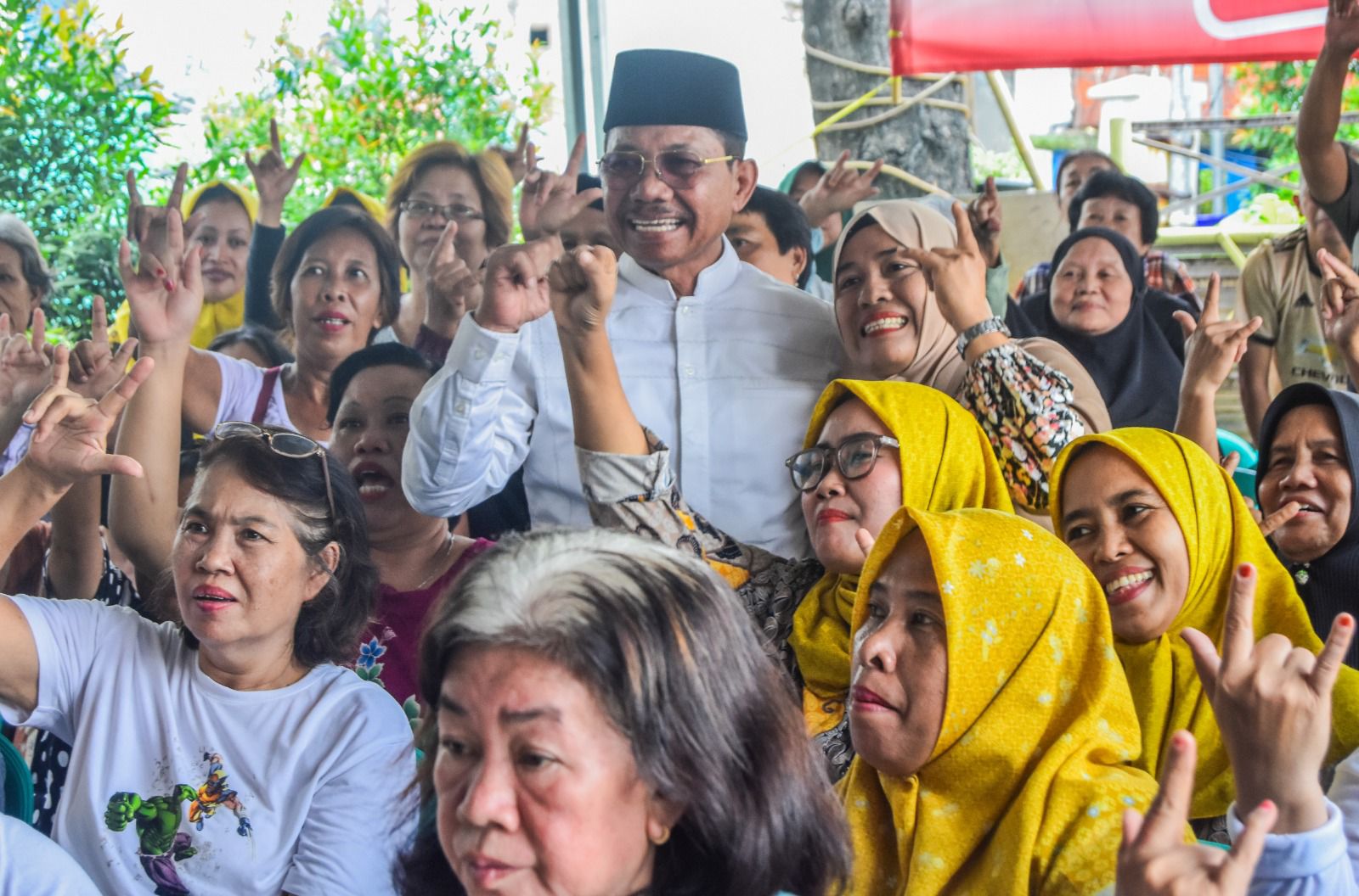 Blusukan ke Kampung Markisa, Sachrudin Paparkan Visi Misi.