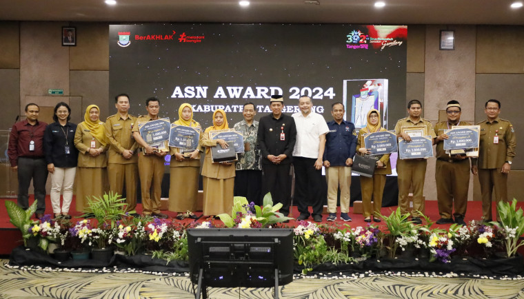 Pemkab Tangerang Apresiasi ASN Berprestasi lewat Penganugerahan ASN Award 2024.