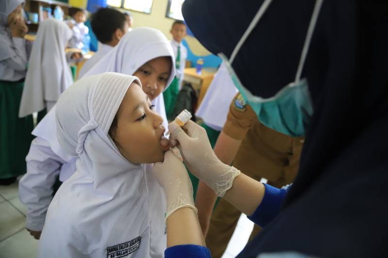 PIN Polio di Kota Tangerang Berjalan dengan Sukses.