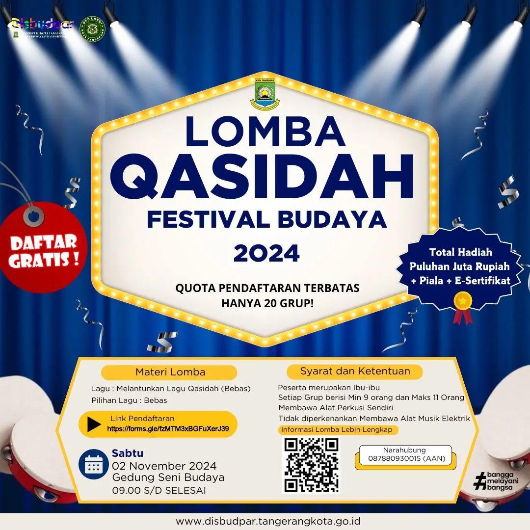 Disbudpar Kota Tangerang Kembali Akan Gelar Festival Budaya Nusantara.