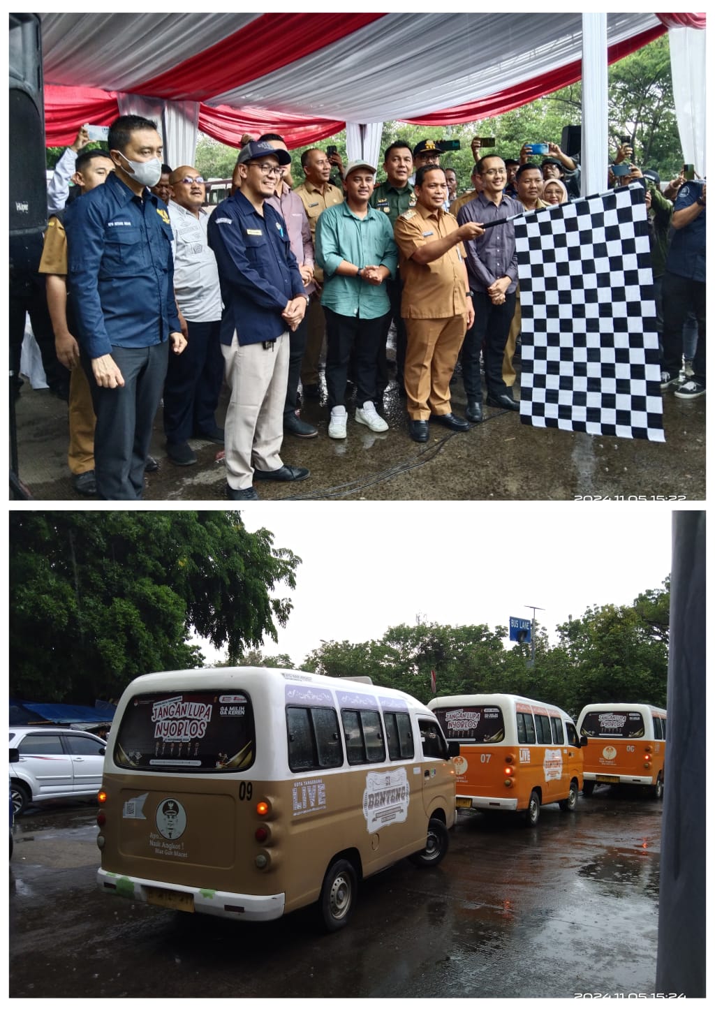 KPU Kota Tangerang Sosialisasikan Pilkada Di Bus Tayo dan Si-Benteng.